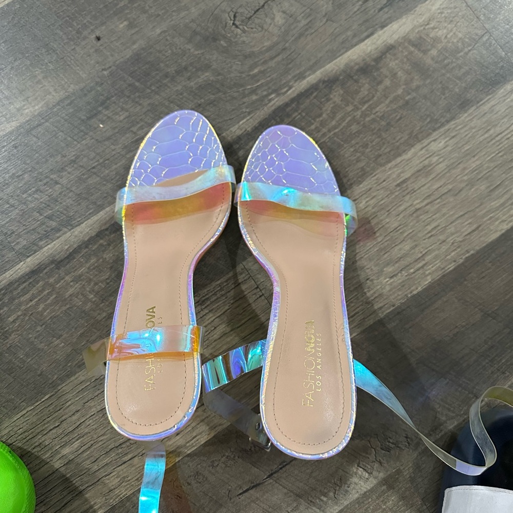 Fluorescent Square Heel